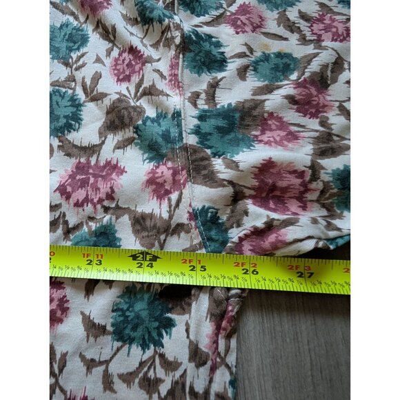 VTG Liz Thomas Plus Floral Print Blouse With Button Detail 42/22W - Picture 6 of 6
